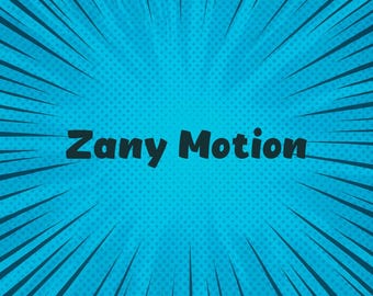 Zany Motion Comic Font | Animated Cartoon Style Display Font | Fun Bold Lettering for Comics, Logos & Kids Designs