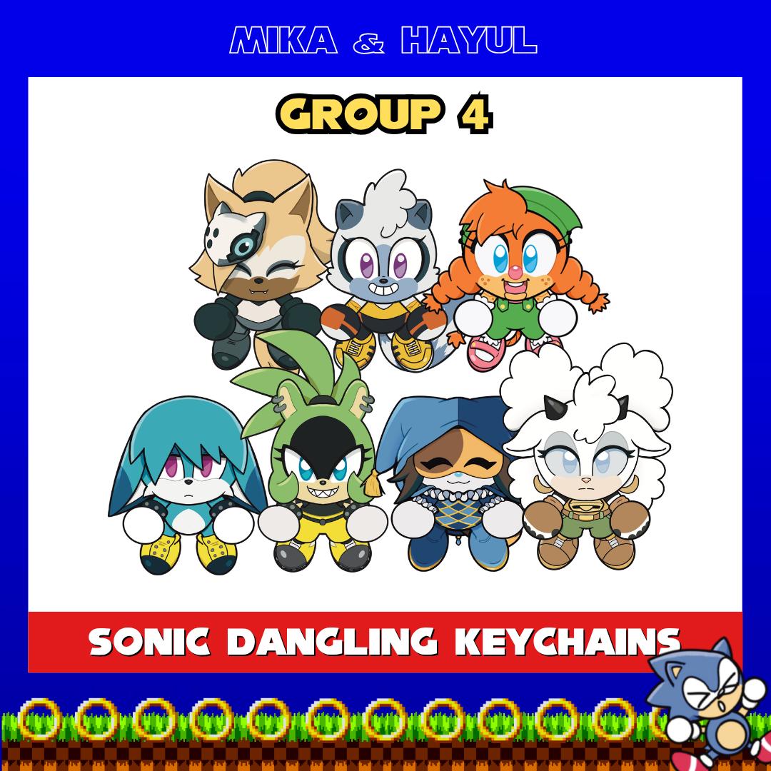 Sonic and Friends Dangling Acrylic Keychain: IDW Surge, Kit