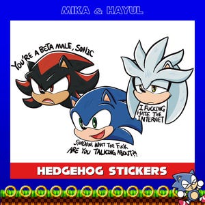 Sonic Shadow Silver Meme Stickers