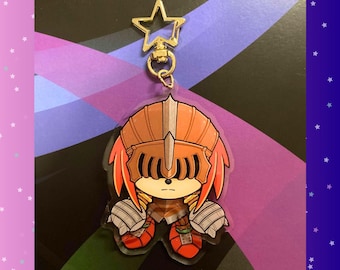 Sonic and Black Knights Dangling Acrylic Keychain: King Arthur