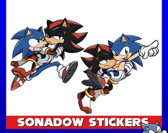 Sonic and Shadow Hedgehogs Bridal Carry Sticker
