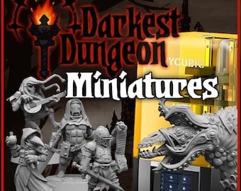 Darkest Dungeon Miniatures: ¡Figuras de mesa impresas en 3D para el juego de mesa!