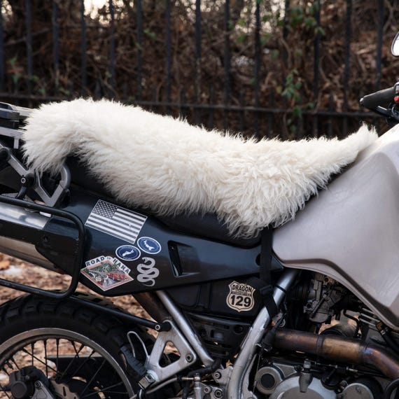 Sheepskin Seat Cover for Adventure Motorcycles