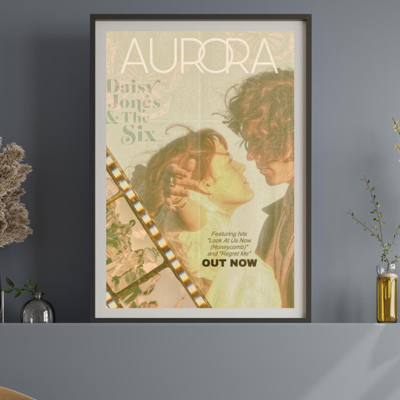 Daisy Jones & the Six 'aurora' Album Poster, Vintage Band Art