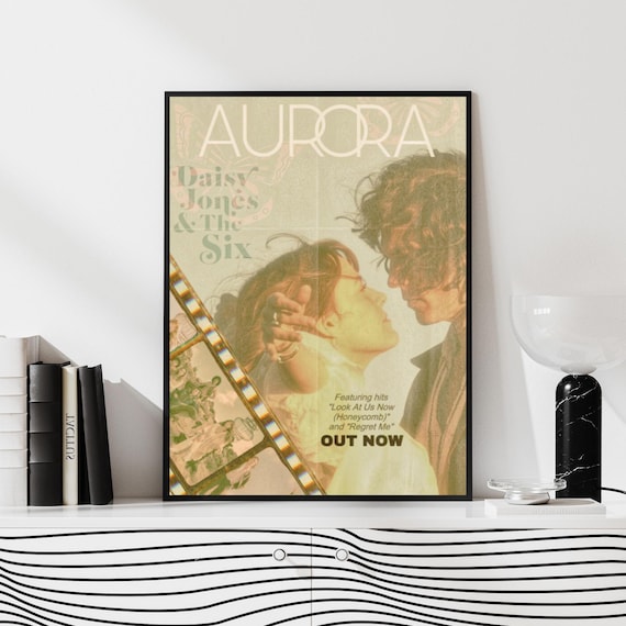 Daisy Jones & the Six 'aurora' Album Poster, Vintage Band Art