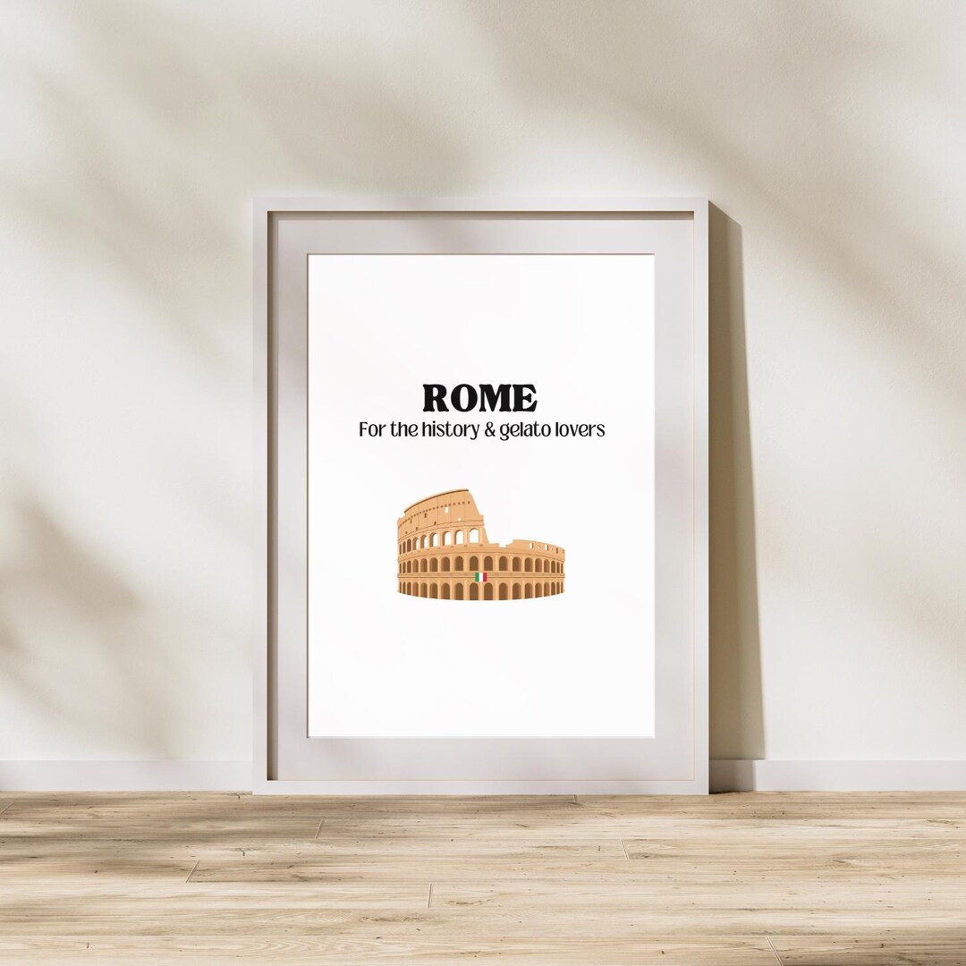 Rome Print, Preppy Wall Art, Digital Prints, Trendy Aesthetic Room ...