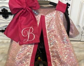 sequin car seat canopy