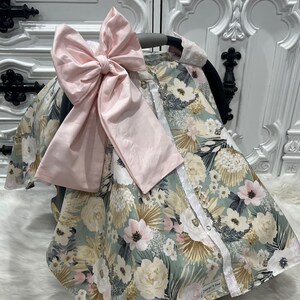 Car seat canopy , floral car seat cover