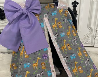 zoo theme car seat canopy