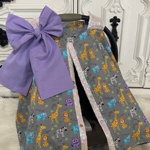zoo theme car seat canopy