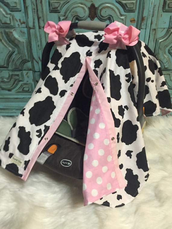 Infant Car Seat Cover Cow Print Nursing Infant Car Seat Cover Cow Print, Cow Car Seat Insert