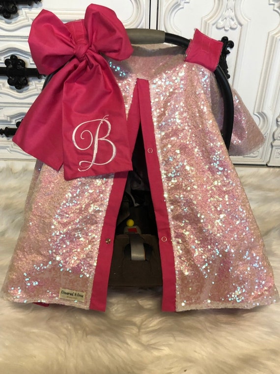 sequin car seat canopy