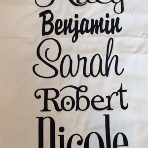 Profesional Embroidery YOU pick font and color