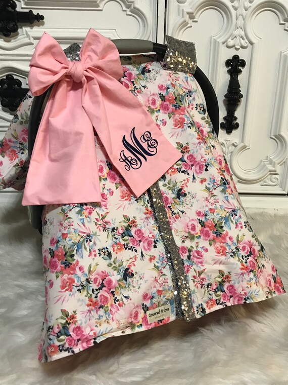 Carseat Canopy - STUNNING car seat cover / carseat cover /carseatcover /carseat canopy