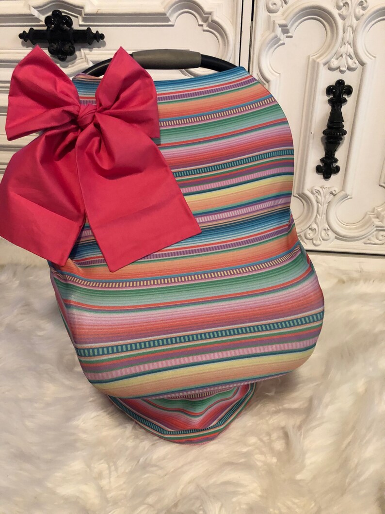 Serape Car seat cover Nursing cover Shopping cart cover 3 ...