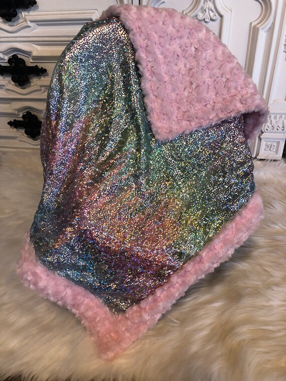 sparkle minky baby blanket