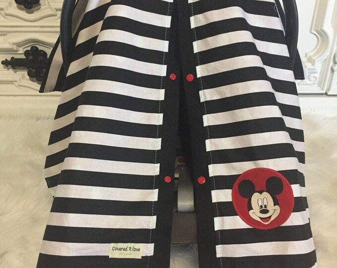 Mickey Mouse Car Seat Canopy Car Seat Cover Carseat Canopy Etsy