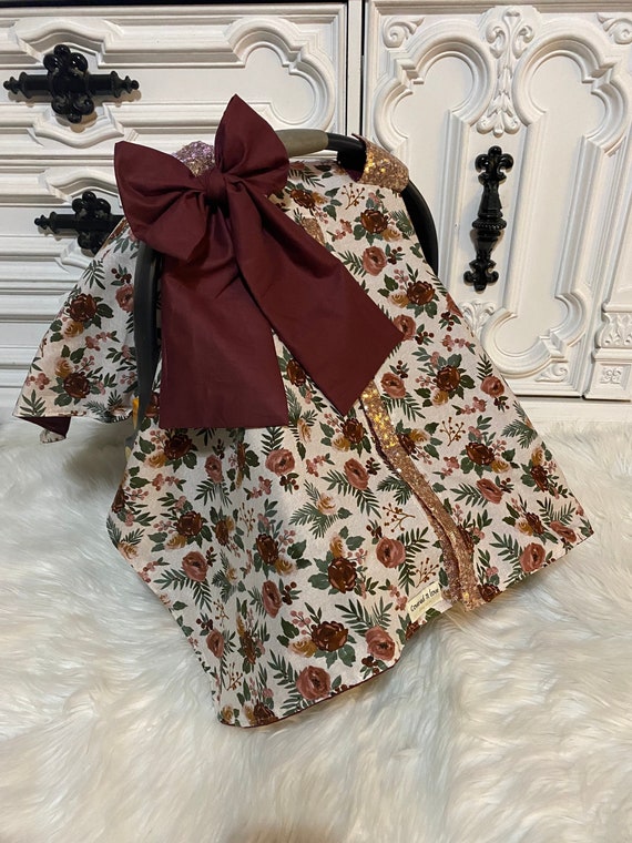 girl car seat canopy