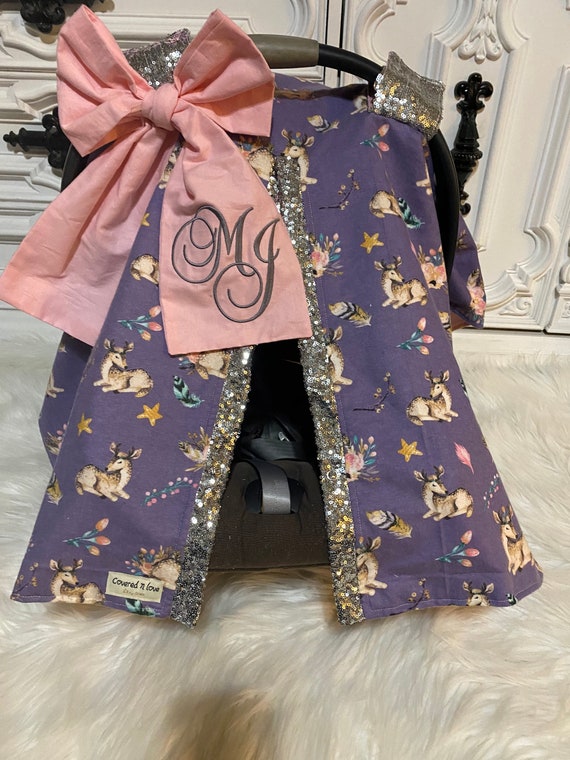 girl car seat canopy
