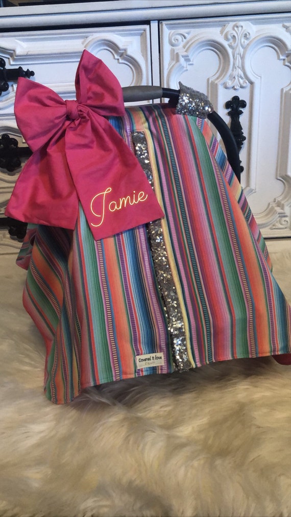 Serape car seat canopy
