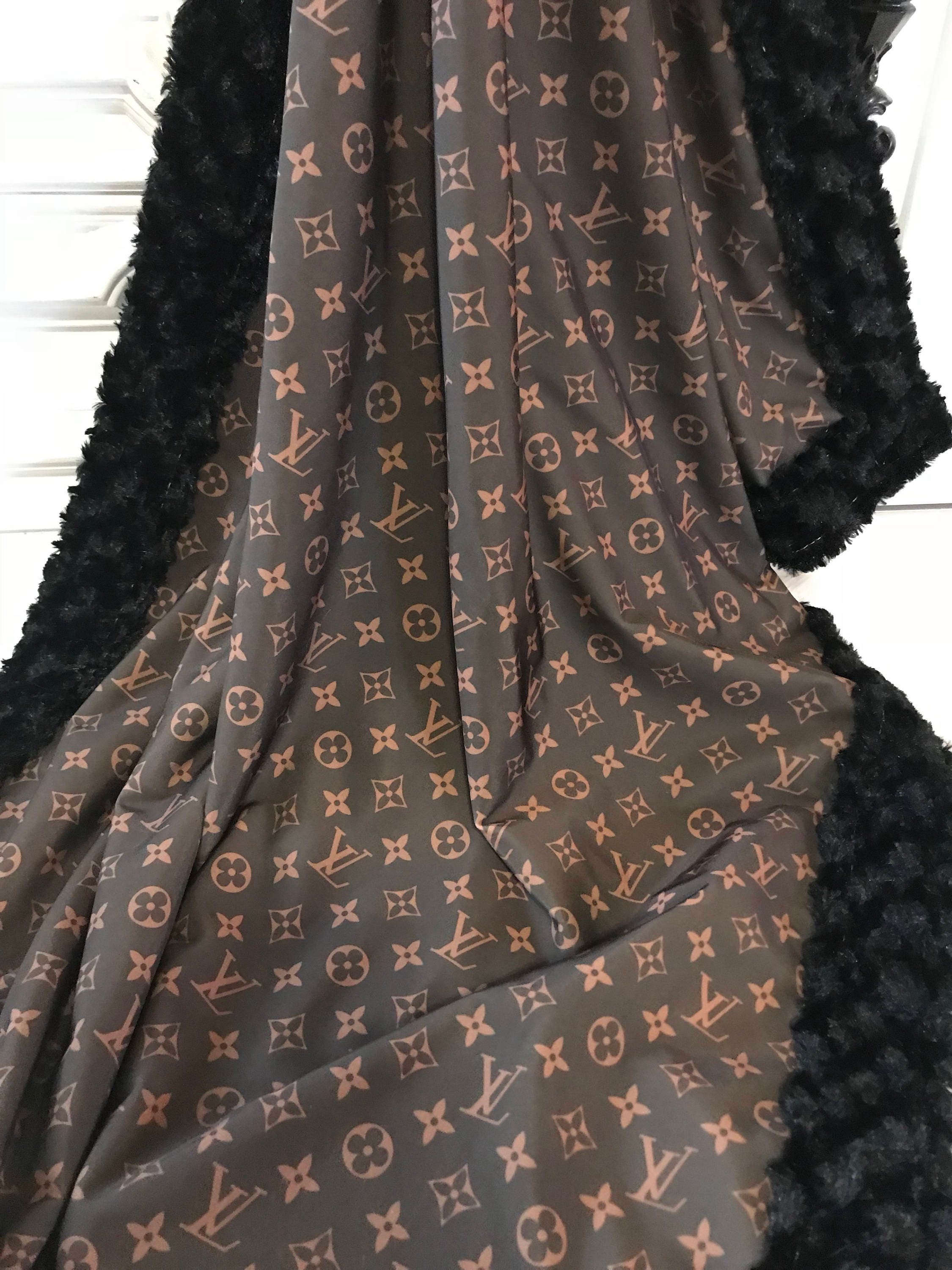 LV Minky Baby Blanket YOU pick minky color Etsy