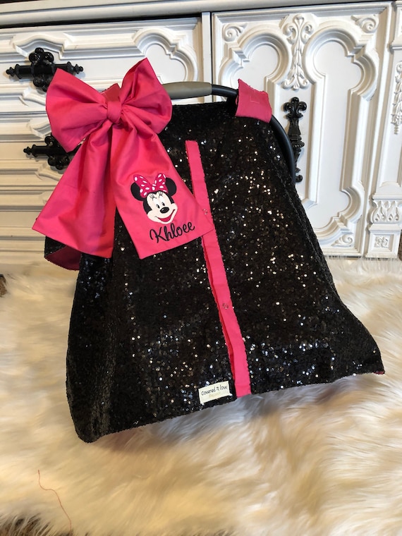 Minnie mouse car seat canopy , car seat cover , carseat canopy , minnie mouse , mickey mouse , disney