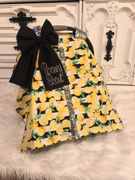 Lemon car seat canopy , nursing cover , 2 in 1