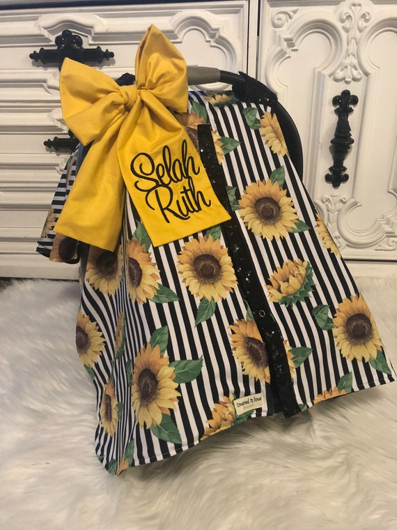 sunflower car seat canopy