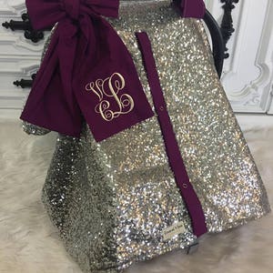 ADD a matching Jumbo bow with name , jumbo bow , monogram