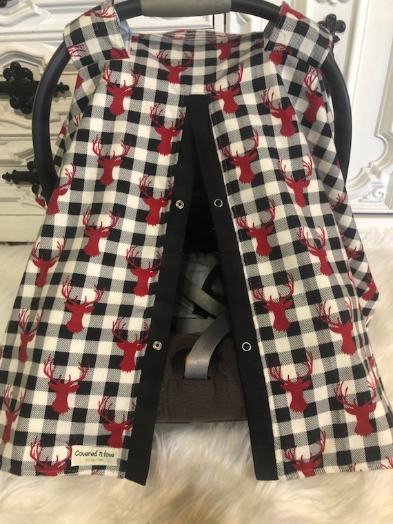 Woodland car seat cover , nursing cover / carseat canopy / carseat cover / deer / arrow / boy