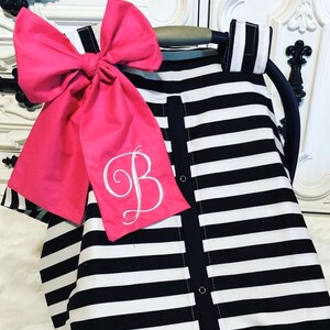 car seat canopy , black and white stripes