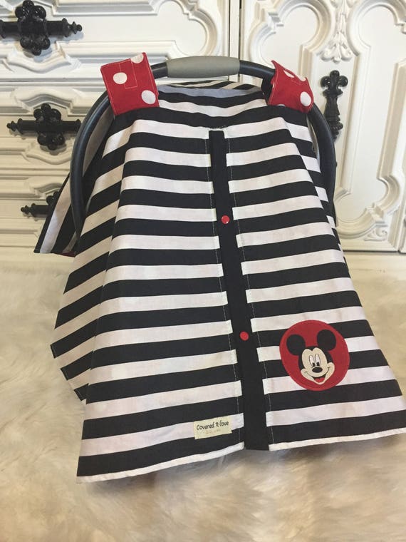 car seat canopy , car seat cover , carseat canopy , minnie mouse , mickey mouse , disney