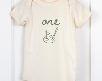 Golf 1st Birthday Family T-Shirts, Matching Outfits