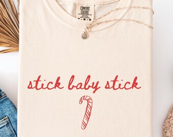 IVF Stick Baby Comfort Colors Shirt: IVF Embryo Transfer Day, Infertility Gifts for Wife