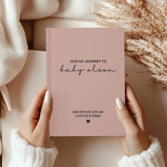 Personalized IVF Journal: Miracle Baby Keepsake, Fertility Journey Notebook