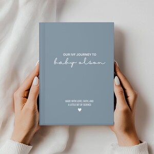 Our IVF Journey Notebook - Letters To My Baby Rainbow Baby Journal IVF Baby Notebook Custom With Name, Personalized New Mom Gift IVF Diary