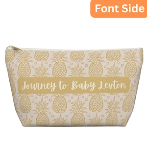Personalized IVF Medicine Bag: Pineapple Toiletry Pouch