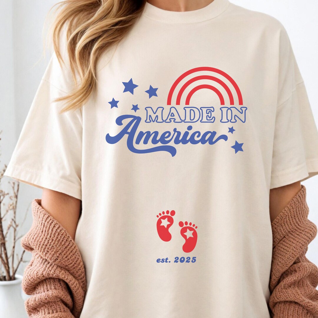 Funny 4th of July Pregnancy Reveal Shirt Custom July 4th Pregnancy ...