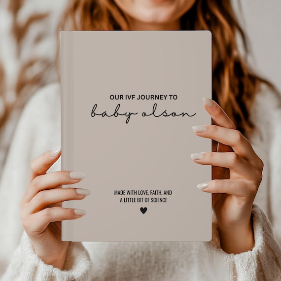 Personalized IVF Journal: Miracle Baby Keepsake, Fertility Journey Notebook