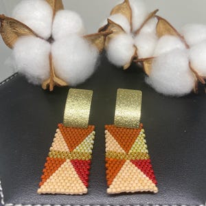 Handcrafted Beaded Earrings with Miyuki Delica Beads