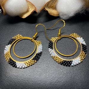Handcrafted Beaded Earrings with Miyuki Delica Beads