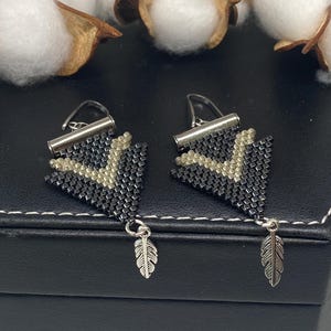Handcrafted Beaded Earrings with Miyuki Delica Beads