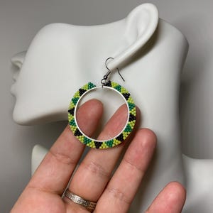Handcrafted Beaded Earrings with Miyuki Delica Beads