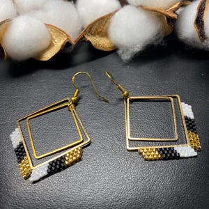 Handcrafted Beaded Earrings with Miyuki Delica Beads