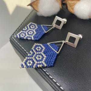 Handcrafted Beaded Earrings with Miyuki Delica Beads