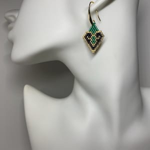 Handcrafted Beaded Earrings with Miyuki Delica Beads
