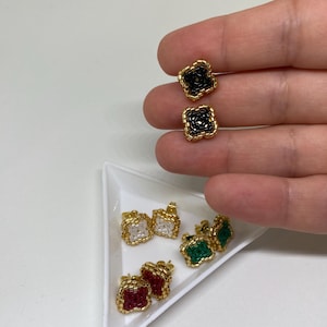 Handcrafted Beaded Earrings with Miyuki Delica Beads