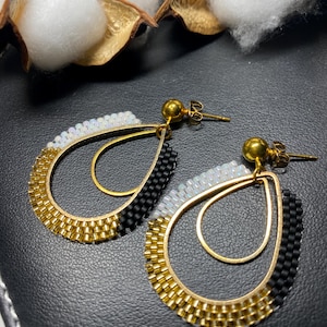 Handcrafted Beaded Earrings with Miyuki Delica Beads