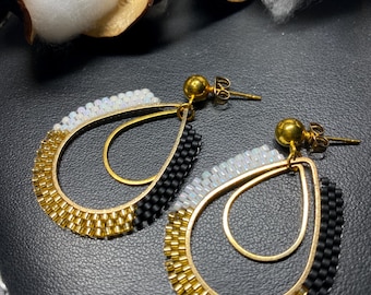 Handcrafted Beaded Earrings with Miyuki Delica Beads