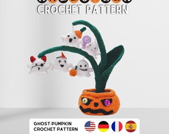 Ghost Pumpkin Halloween Crochet Pattern: Spooky Halloween DIY (PDF Pattern)